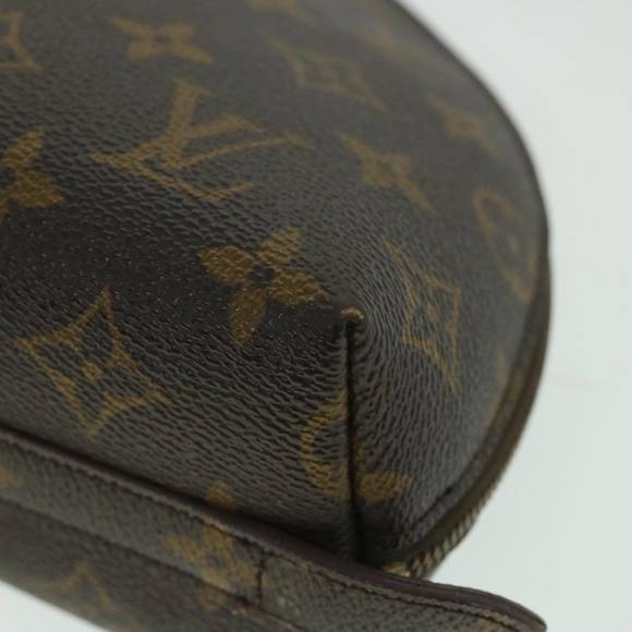 LOUIS VUITTON Monogram Trousse Demi Ronde Cosmetic Pouch M47520 LV Auth yk8915 - Picture 15 of 16